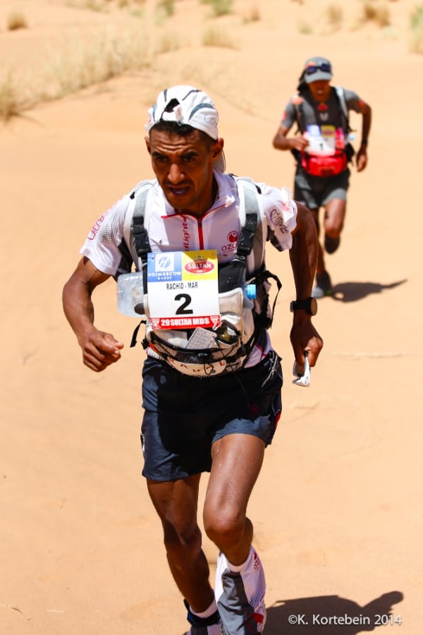 2014 Marathon des Sables - Rachid El Morabity and Mohamad Ahansal Stage 1